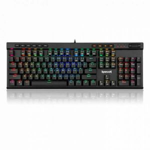 Redragon Vata RGB Mechanical Gaming Keyboard Blue Switches Black HU kép