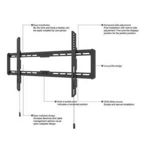 Multibrackets fali rögzítő konzol L, fix 40-85", fekete kép