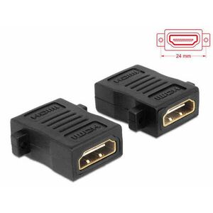 DeLock Adapter HDMI-A female > HDMI-A female with screw hole kép