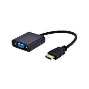 Gembird A-HDMI-VGA-04 video átalakító kábel 0, 15 M VGA (D-Sub) HDMI A-típus (Standard) Fekete kép