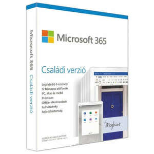 Microsoft 365 Családi verzió, 1 év. Win/MAC FPP BOX Doboz P10 kép