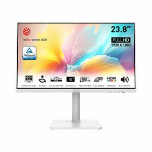 MSI Monitor Business Modern MD2412PW 23, 8" FHD, 1920x1080, IPS, 100Hz, 1000: 1 CR, 300cd/m2, 1ms, HDMI, USB-C, White kép