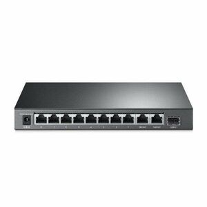 TP-Link Switch PoE - TL-SL1311MP (8 port 100Mbps PoE+ port; 2 port RJ45 Uplink; 1 port SFP; 124W) kép