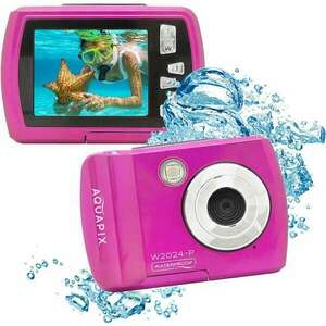 Easypix Aquapix W2024 Splash Vízálló Digitális fényképezőgép - Rózsaszín (10066) kép