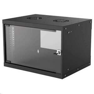 Intellinet 6U 19" fali rack szekrény 400x540x353; IP20-védelem fekete (714143) (714143) kép