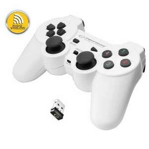 Esperanza EGG108W Gladiator Wireless Gamepad PS3/PC White (EGG108W) kép