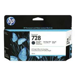 HP 728 - matte black - original - DesignJet - ink cartridge (3WX25A) kép