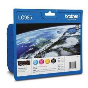 Brother LC985 (Black, Cyan, Magenta, Yellow) (LC985VALBP) kép