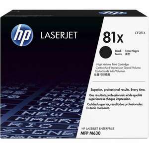 HP CF281X (81X) nagykapcítású fekete toner (CF281X) kép