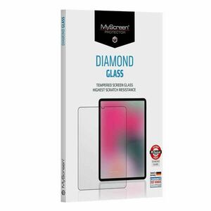 MyScreen Diamond Glass - Apple iPad Pro 12.9" (2018/2020) teljes képernyős kijelzővédő üvegfólia fekete (9H) kép