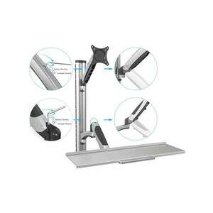 DIGITUS flexibilis fali monitor (VESA 100x100) + billentyűzet tartó konzol kép