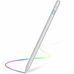 Techsuit - Stylus Pen (JA05) - Aktív, alumíniumötvözet, Android, iOS, Microsoft, töltőkábellel - ezüst (KF232693) kép