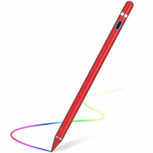 Techsuit - Stylus Pen (JA05) - Aktív, alumíniumötvözet, Android, iOS, Microsoft, töltőkábellel - piros (KF232692) kép