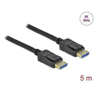 Delock kábel displayport male / male összekötő 8k 60hz 40 gbps 5m 80264 kép