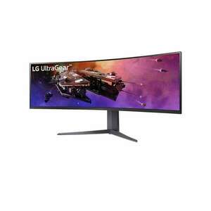 LG Ívelt Gaming 200Hz monitor 44.5" 45GR75DC-B, 5120x1440, 32: 9, 400cd/m2, 1 ms, 2xHDMI/DisplayPort/3xUSB/USB-C kép