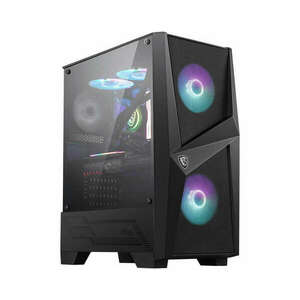 MSI MAG FORGE 100R Midi Tower Fekete, Átlátszó (306-7G03R21-809) kép