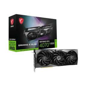 Msi videokártya pci-ex16x nvidia rtx 4070 ti super gaming x slim 16gb ddr6x RTX 4070 TI SUPER 16G GAMING X SLIM kép