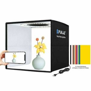 Puluz 25cm-es LED fénysátor PU5025B kép