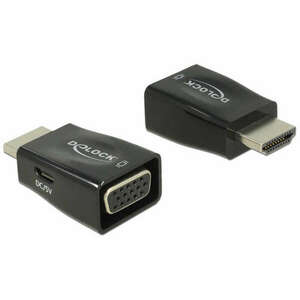 Delock Adapter HDMI-A dugó > VGA hüvely kép