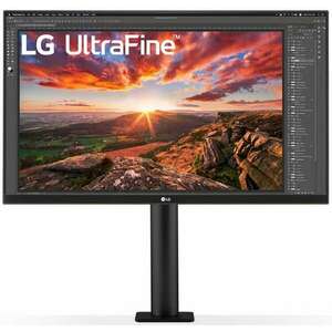 LG 27UN880P-B IPS Monitor 27", 3840x2160, 16: 9, 350cd/m2, 5ms, 2xHDMI/DisplayPort/USB-C/2xUSB, Pivot, hangszóró kép