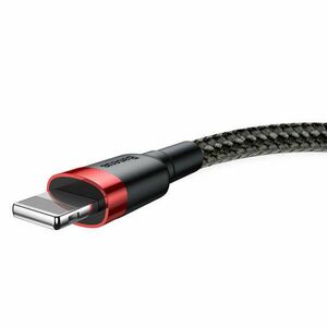 Baseus Cafule adat és töltőkábel, USB / Lightning, 2, 4A, 1m, Fekete/Piros kép