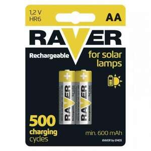 Raver Solar 600mAh ceruza / AA akkumulátor bl/2 Raver Solar 600mAh ceruza / AA akkumulátor bl/2 kép