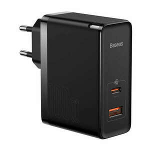 Baseus GaN5 Pro (CCGP090201) 100W Töltő + 1m USB-C Kábel, Fekete kép