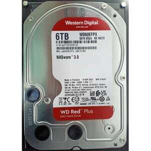 WESTERN DIGITAL 3.5" HDD SATA-III 6TB 5400rpm 256MB Cache, CAVIAR Red Plus kép