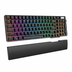 Mechanikus ANGOL kiosztású billentyűzet Royal Kludge RK96 RGB, piros kapcsoló, fekete (RK96 red switch) kép