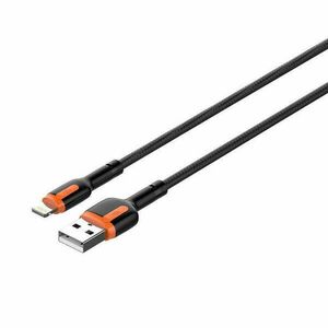 LDNIO LS532, USB - Lightning 2m kábel (szürke-narancs) kép