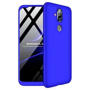 GKK 360 Protection telefon tok hátlap tok Első és hátsó tok telefon tok hátlap az egész testet fedő Nokia 8.1 / Nokia X7 kék kép