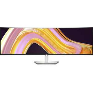 DELL UltraSharp U4924DW LED display 124, 5 cm (49") 5120 x 1440 px 5K Ultra HD LCD Fekete, Ezüst monitor kép