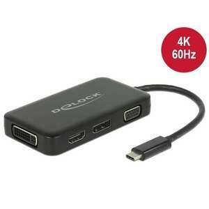 Delock Kábel USB Type-C csatlakozó > Displayport csatlakozó (D... kép