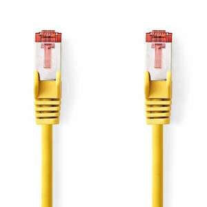 Cat 6 kábel | RJ45 Dugasz | RJ45 Dugasz | S/FTP | 1.00 m | Kerek | LSZH | Sárga | Műanyag Zacskó kép