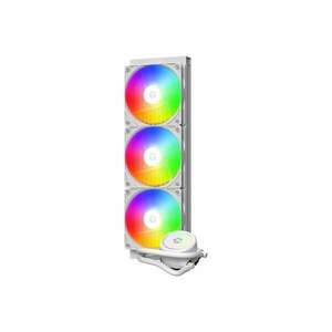 ID-Cooling CPU Water Cooler - FX360 ARGB WHITE (35, 2dB; max. 129, 39 m3/h; 3x12cm, A-RGB LED, fehér) kép