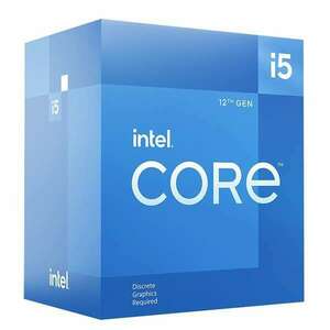 Intel Processzor - Core i5-12400F (2500Mhz 18MBL3 Cache 10nm 65W skt1700 Alder Lake) BOX No VGA kép