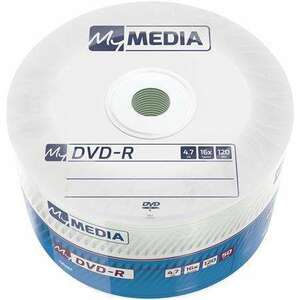 MYMEDIA DVD-R lemez, 4, 7 GB, 16x, 50 db, zsugor csomagolás, MYMEDIA (by VERBATIM) kép