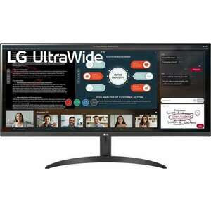 LG 34WP500-B.AEU 34" Ultrawide LED Full HD 2560x1080 Smart fekete monitor kép