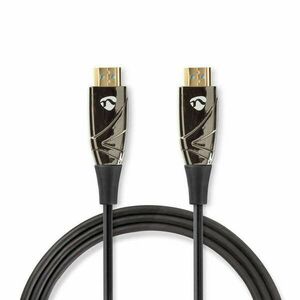 Aktív Optikai High Speed HDMI Cable with Ethernet | HDMI™ Csatlakozó | HDMI™ Csatlakozó | 4K@60Hz | 18 Gbps | 15.0 m | Kerek | PVC | Fekete | Ajándék Dobozban kép