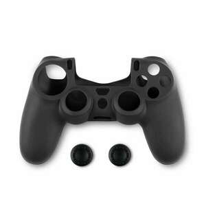 Spartan Gear PS4 Controller Szilikon Markolat és Thumbgrips védőburkolat - Fekete kép