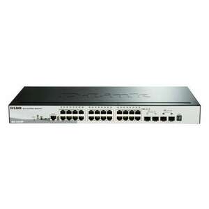 D-Link 28-Port Gigabit Stackable SmartPro PoE Switch including 2 SFP ports and 2 kép