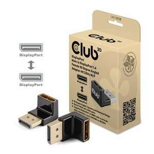 Club3D DisplayPort - DisplayPort 1.4 4K120Hz M/F 90° adapter kép