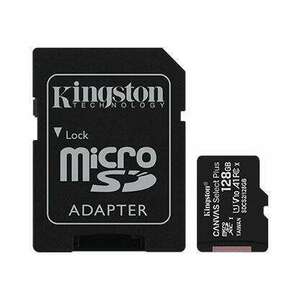 Kingston 128GB microSD Canvas Select Plus SDCS2/128GB memóriakártya adapterrel kép