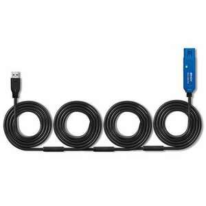 LINDY 30m USB 3.0 Active Extension Pro Black kép