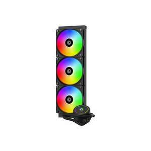 ID-Cooling CPU Water Cooler - FX360 ARGB (35, 2dB; max. 129, 39 m3/h; 3x12cm, A-RGB LED, fekete) kép