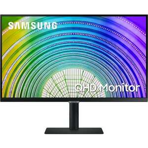 SAMSUNG IPS monitor 27" S60UA, 2560x1440, 16: 9, 300cd/m2, 5ms, 75Hz, DisplayPort/HDMI/3xUSB/USB-C, Pivot kép