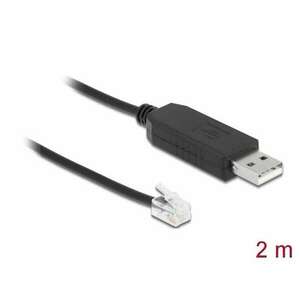 Delock adapterkábel USB Type-A és soros RS-232 RJ9/RJ10 közötti ESD védelemmel Celestron NexStar 2 m kép