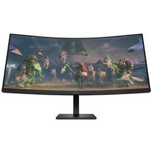 Omen by hp 34" ívelt gaming monitor 34c wqhd ag 3440x1440 165hz 400cd, 3000: 1, 1ms, displayport, hdmi - fekete 780K8AA- ABB kép