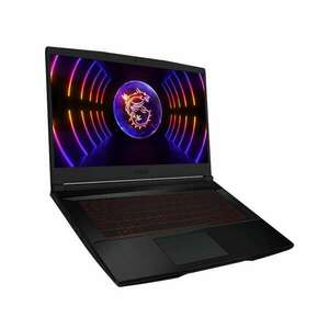 MSI GF63 Thin 9S7-16R821-649 Laptop 15, 6" Matt, Intel Core i5, 512GB, 8GB, FreeDOS, Fekete kép