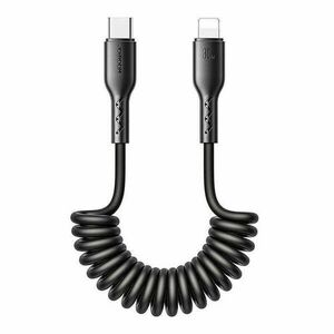 Fast Charging cable for car Joyroom Type-C to Lightning Easy-Travel Series 30W 1.5m, coiled (black) kép